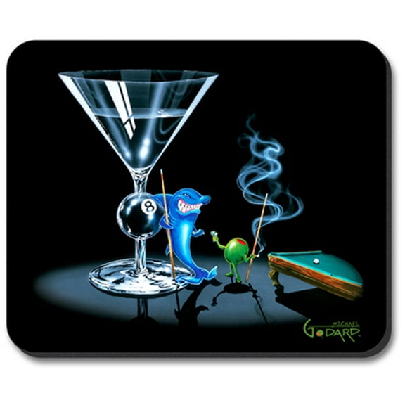 Art Plates Mouse Pad - Michael Godard - Pool Shark