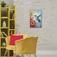 thumbnail image 3 of Stupell Industries Modern Hummingbird Hibiscus Serenade Gray Framed Giclee Art, 16 x 24, by Creative Studio, 3 of 8