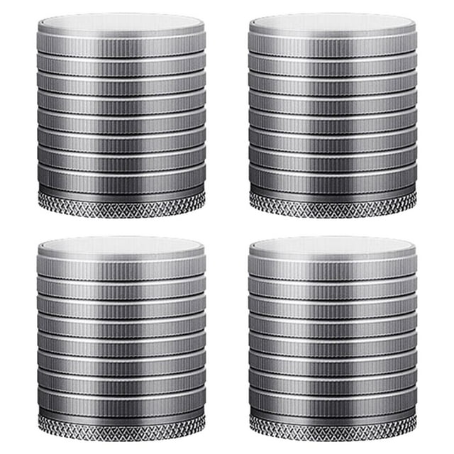 4 elevadores de muebles, patas de cama antideslizantes, altura ajustable de 1,75" a 3" para Gris