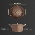 thumbnail image 6 of FINEX 5 Qt Dutch Oven - Beautiful Cast Iron Dutch Oven - Cooking Pot with Even Heat Retention & Distribution - Effortless Cleaning - Rust Resistant Dutch Oven Pot - Pre-Seasoned, 6 of 7