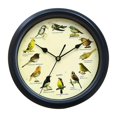 thumbnail image 3 of GROWTH TANK Musical Birds Wall Sound Clock Battery Operated for Household Interior Decor Black 25cm, 3 of 9