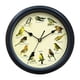 thumbnail image 3 of Reloj de pared con pájaro cantor, decoración de habitación, reloj de melodía versátil, funciona con pilas Negro 25cm, 3 of 9