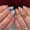 Colorful Ocean, variant on Summer Beach Press  Nails Medium Almond Blue   Nails with & Starfish Design, Glossy  Cute  Holiday False Nails 30 count  Kit for Women Manicure