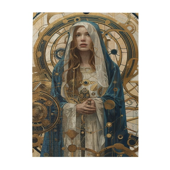 500 pcs Tarot Card Illustration 500 Piece Puzzle For Adults,Unique Artwork For Adults,Vibrant Colors,Funny Tarot Wooden Puzzles,Whimsical Jigsaw Pieces,For Puzzle Lovers Gifts,Stunning Artwork