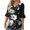 Multicolor#3, variant on Drovellove Women's Casual Blouse with Ruffled 3/4 Sleeve Tops – Soft, Stretchy Fit for Spring & Summer