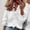 White, variant on Patlollav Womens Casual Full Sleeve V-Neck Tops Loose Shirts Plus Size Womens Clothing