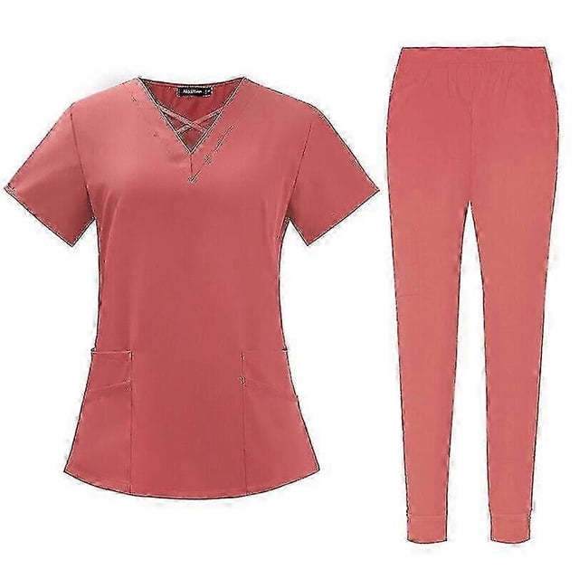 Pantalón deportivo elástico de manga corta para mujer, uniforme médico de enfermera o estudiante.