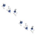 thumbnail image 4 of Minnieouse 3 uds manguito de nariz africano resistente al desgaste anillos de nariz falsos Clip no perforante Piercings artificiales de alta Plata 2Conjunto, 4 of 6