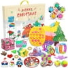 38Pcs Fidget Advent Calendars Toys Pack,24Days Christmas Countdown Pop in-it Fidget Toys Pack,Push Popper Bubble Fidget Toys for Party Favor