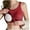 Wine, variant on Miqool Tank Top for Women with Built-in Padded Bra Scoop Neck Wide Strap Camisole Yoga Cami Shirts Layering Undershirts