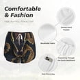 thumbnail image 6 of Lsque Ball Phyton Snake Printed Women's Running Shorts with Liner Pockets,Elastic Quick Dry Workout Athletic Gym Yoga Shorts,Womens High Waist Shorts-Small, 6 of 9