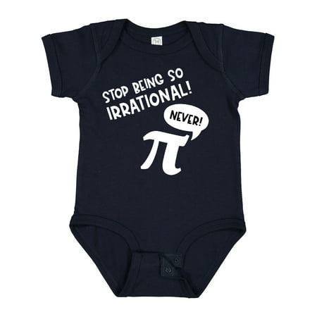 

Inktastic Stop Being So Irrational Funny Pi Day Symbol Boys or Girls Baby Bodysuit