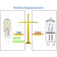 thumbnail image 3 of Bombillas LED con base de dos pines G4, 12 V, luz blanca cálida de 3000 K, fuente de luz de ahorro de energía para iluminación interior y paisajística, no regulable, vida útil de hasta 20 000 horas,, 3 of 5