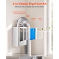 thumbnail image 2 of VEVOR 3 in 1 Indoor Dryer Vent Kit ABS Material Fits 4 Inch Exhaust Port, 2 of 9