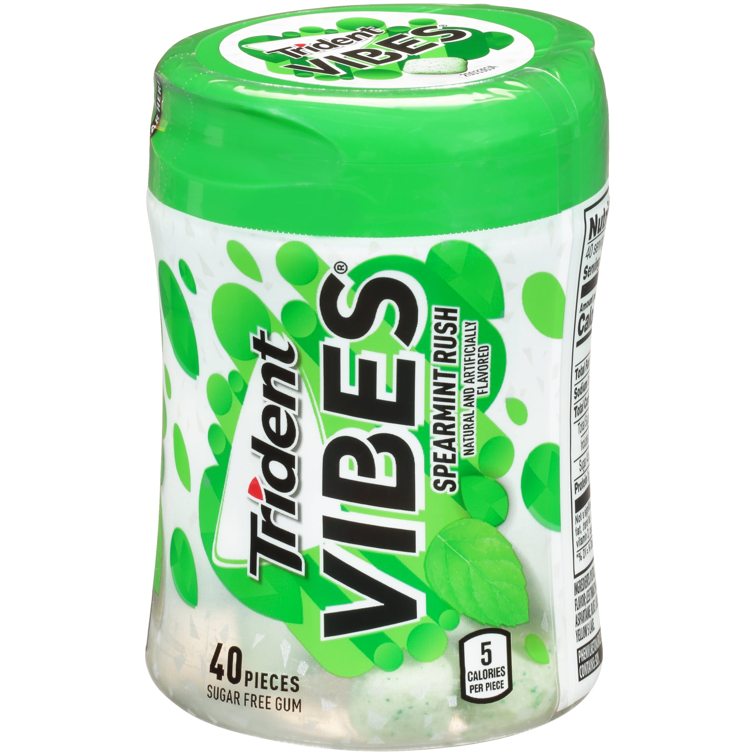 Trident, Sugar Free Spearmint Rush Gum, 40 Pcs