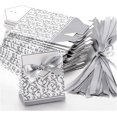 thumbnail image 2 of BR 50 cajas elegantes de papel para regalos de fiesta con cintas para bodas, cumpleaños y ocasiones especiales, 2 of 4