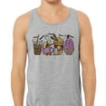 thumbnail image 2 of Halloween Coffee Tank Top Unisex X-Small Grey, 2 of 5
