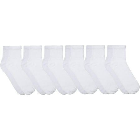 

Yacht & Smith Loose Fit Non-Binding Soft Cotton Diabetic Crew and Ankle Socks Bulk Value Pack Women (9-11)
