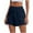 Dark Blue, variant on Hvot&aat Women Solid Sweat Shorts Stretchy Drawstring Waist Athletic Shorts Lounge Wide Leg Shorts with Pockets