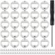 thumbnail image 1 of Juego de 25 abridores de botellas para bricolaje Kits de inserción, insertos a prueba de óxido + 50 tornillos + destornillador, accesorios de hardware de cerveza de metal para molde de resina (plata, 1 of 1