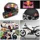 thumbnail image 4 of 1 Set Reflective Red Bull Stickers Helmet Motorcycle Racing Car Styling Decals, 4 of 4