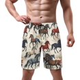 thumbnail image 2 of NICKSUN Men's Swim Trunks, Cute Print Quick Dry Summer Board Beach Shorts with Mesh Lining and Pockets, 2 of 6