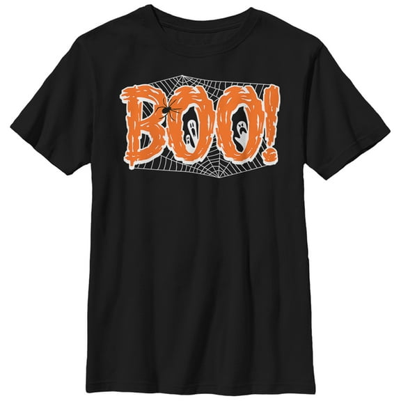 Boy's Lost Gods Halloween Boo  Graphic Tee Black X Large