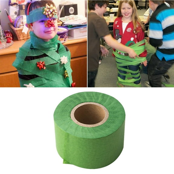 Raindrops 1 Roll Green Crepe Paper Streamers for Party Supplies and Birthday Decorations