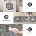 thumbnail image 4 of TECHVIDA Kitchen Rugs 4 Piece Set,Non Slip Machine Washable Kitchen Mats,Boho Vintage Abstract Kitchen Carpet for Farmhouse Living Room Hallway, 4 of 8