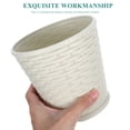 thumbnail image 4 of SHOWERORO 4 Sets Garden Flower Pot Plastic Rattan Woven Simulation Simple For Shelves, 4 of 6