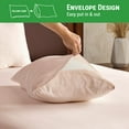thumbnail image 3 of Gogreen 3PC Bamboo Cal King Sheet Set, Deep Pocket Fit 16", Breathable Super Soft Luxury Hotel Style Home Decor Cal King Sheet Set, Gift for Women, Men - 2 Pillowcases, 1 Fitted Sheet, 3 of 9