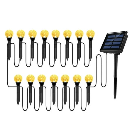 

Aibecy Solar Bubbles Lawn Lamp String Set Outdoor Landscape Decoration IP65 Waterproof Leds Solar-Powered Stake Lights for Pathway/Courtyard/Garden