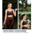 thumbnail image 3 of Nirlon Y Back Adjustable Sports Bras For Women - Nirlux Camisole Sports Bra, Stretchy Womens Tops Soft Workout Tops For Women (Rum, 6), 3 of 6