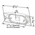 thumbnail image 2 of Grote Two-Bulb Turtleback ® Clearance Marker Light, Optic Lens, Red, 2 of 2
