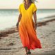 thumbnail image 1 of mfyjkho Vestidos midi para mujer, Vestido de mujer con estampado de moda, manga corta, cuello en V y falda larga Vestidos de otoño s, 1 of 5