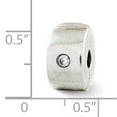 thumbnail image 4 of Reflection Beads Sterling Silver Reflections Hinged CZ Clip Bead, 4 of 4