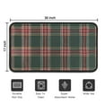 thumbnail image 5 of Christmas Doormat 17x30 Inch Red and White Plaid, Non-Slip Welcome Mat for Front Door - Outdoor Indoor Holiday Decor, Washable Entryway Rug for Porch and Entryway, 5 of 7