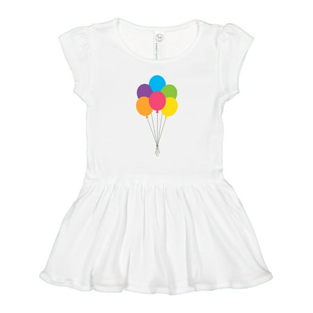 

Inktastic Rainbow Balloons Gift Toddler Girl Dress