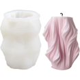 thumbnail image 2 of Molde de silicona para velas YUANXCMXG Geométricamente Irregular, 2 of 5