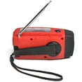 thumbnail image 2 of Radio de cuerda, radio de emergencia portátil solar 2000mah Powerflashlight. Afortunado Sencillez, 2 of 3