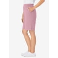 thumbnail image 3 of Woman Within Plus Size 7-Day Straight-Leg Elastic-Waist Stretchy Knit Short, 3 of 6