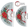thumbnail image 3 of FMSHPON Christmas Cute GnomeWreath Xmas Christmas Tree Skirt Stand Mat for Holiday Party Decoration Indoor Outdoor 36 inches, 3 of 6