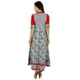 thumbnail image 5 of Bimba Women Anarkali Cotton Kurti Designer Clothing Kurta Blouse 3/4 Sleeve, 5 of 8
