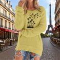 thumbnail image 2 of Bovemsi Womens Sweaters Casual Solid Long Sleeve Jumper Blouse Cute Sweaters, 2 of 5