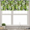 thumbnail image 3 of Ambesonne Sage Valance & Curtain, Nostalgia Vintage Foliage, 55"x36", Green Black White, 3 of 6