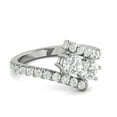 thumbnail image 2 of 1.00 Carat TW Diamond Two Stone Ring in 10k White Gold (G-H, I2-I3, 1.00ctw), 2 of 4