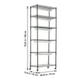 thumbnail image 4 of KFFKFF Metal Plant Shelf, 6-Level, 192W, with Adjustable Grow Light, Mobile Seed Germination Rack, 29.5"L x 13.8"W x 70.9"H, Ideal for Indoor Gardening, 4 of 9
