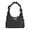 Black, variant on Women's Ruffled Bow Tote Bag, Spacious Soft Shoulder Tote Bag with Zip Closure, Large Capacity Casual Handbag for Daily Use