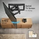 thumbnail image 5 of Pipishell Soporte de pared para TV, soporte de pared de movimiento completo con brazos dobles, giratorio, extensión para televisores planos o curvos de 26 a 65 pulgadas de hasta 99 libras, VESA máx. 4, 5 of 5