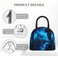 thumbnail image 4 of Haiem Blue Fire Wolf Printed Lunch Bag Women, Lunch Box Lunch Bag for Women, Small Leakproof Cute Lunch Tote Large Capacity Reusable Insulated Cooler Lunch Container, 4 of 6